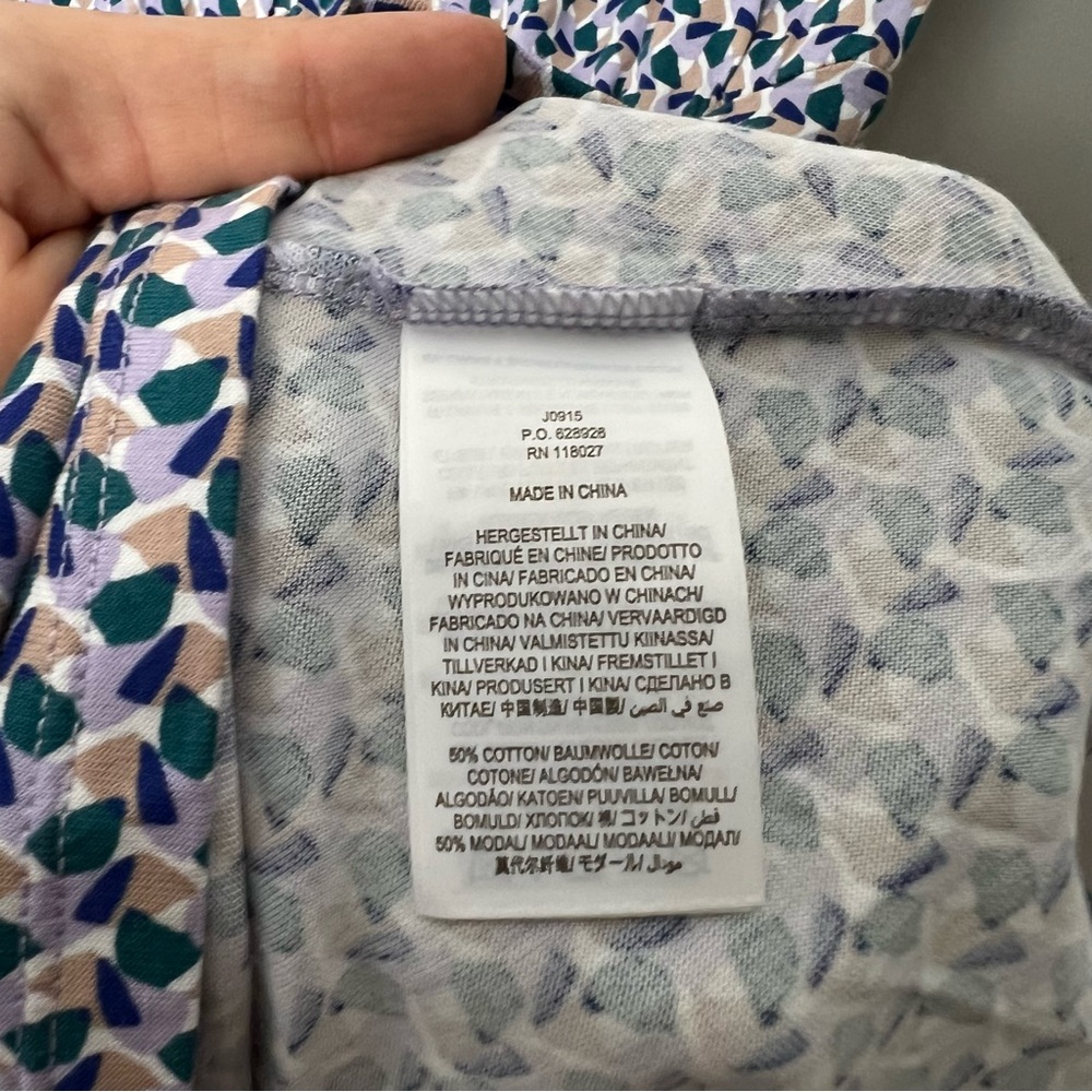 Boden Cotton Modal Printed Easy Jersey Knit Dress Sleeveless Size 4P 1020 - Picture 6 of 9